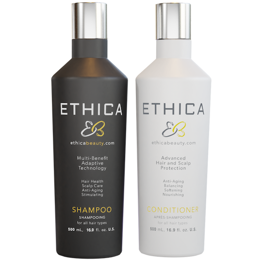 ETHICA Anti Aging Shampoo and Conditioner DUO Bundle  250ml/8.45oz  |  500ml/16.9oz  |  946ml/32oz